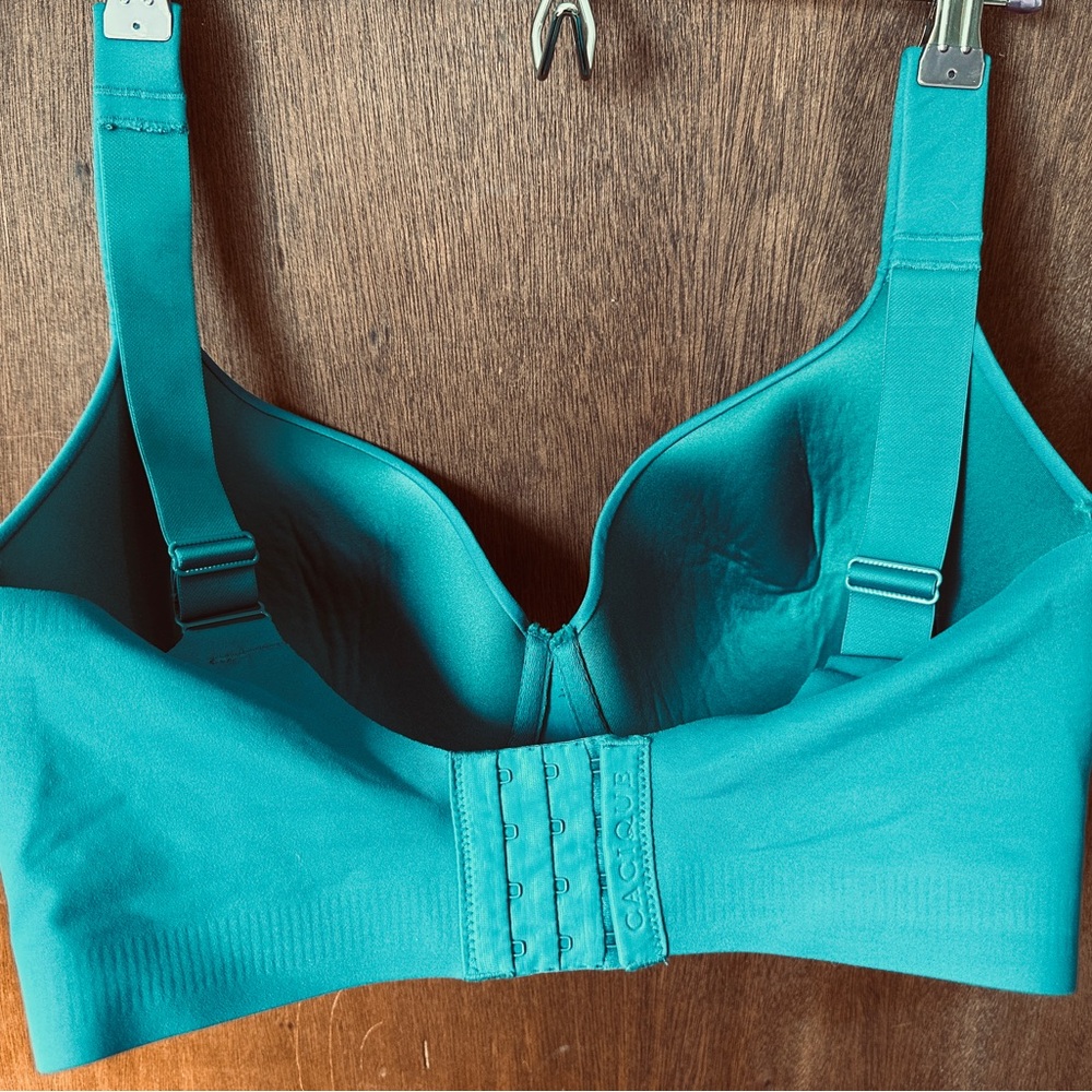 Cacique Teal Modern Luxe full coverage bra 34H
EUC worn 2x - Picture 4 of 11